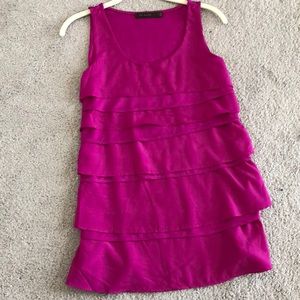 The Limited ruffle/layered tank top